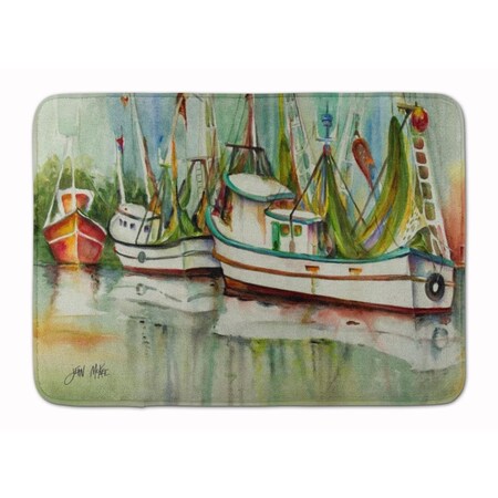 Carolines Treasures Ocean Springs Shrimper Machine Washable Memory Foam Mat JMK1067RUG